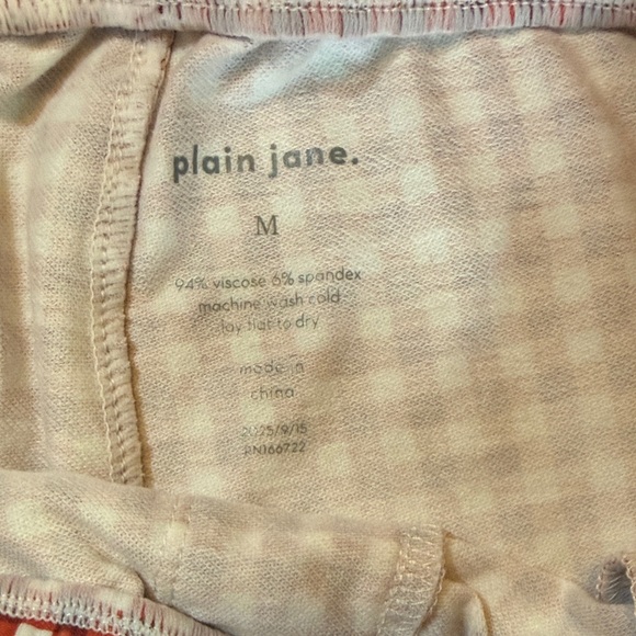 Red Checkered Women's Pajama Top - Picture 8 of 9